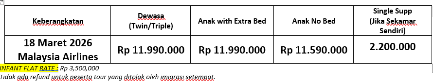 HARGA TOUR VIETNAM BUFFET